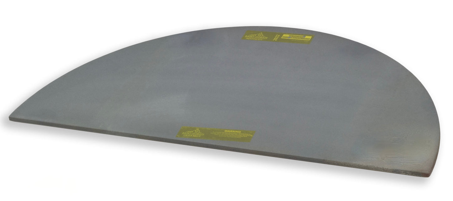 25" x 12.5" Half Round Advancer® Kiln Shelf